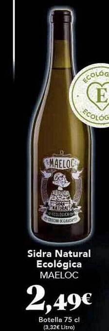 Gadis Sidra natural ecológica maeloc oferta