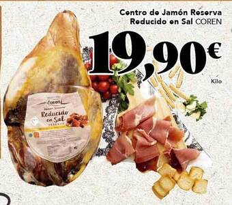 Gadis Centro de jamón reserva reducido en sal coren oferta