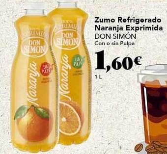 Gadis Zumo refrigerado naranja exprimida don simón oferta