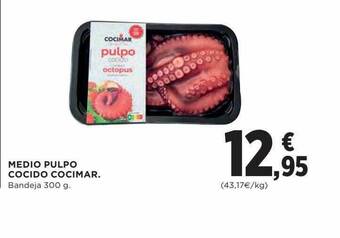 Hipercor Medio pulpo cocido cocimar oferta