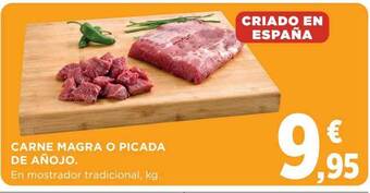Hipercor Carne magra o picada de añojo oferta