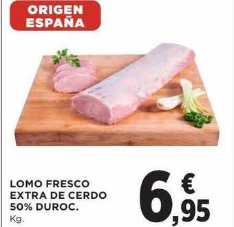 Hipercor Lomo fresco extra de cerdo 50% duroc oferta
