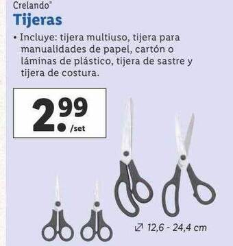 Lidl Crelando tijeras oferta