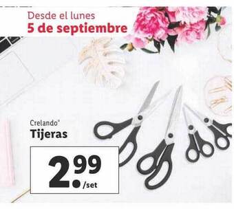 Lidl Crelando tijeras oferta