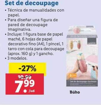 Lidl Set de decoupage oferta