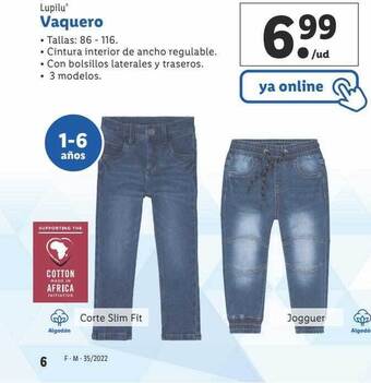Lidl Lupilu vaquero oferta
