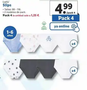 Lidl Lupilu slips oferta