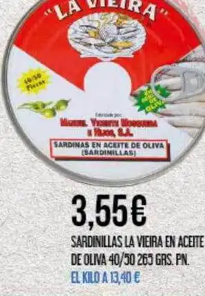 Claudio Sardinillas la vieira en aceite de oliva oferta