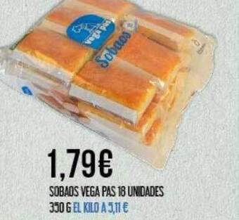 Claudio Sobaos vega pas 18 unidades oferta