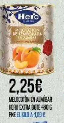 Claudio Melocotón en almíbar hero extra bote oferta