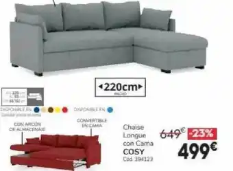 Conforama Chaise longue con cama cosy oferta