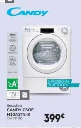 Conforama Secadora candy csoe h10a2te-s oferta