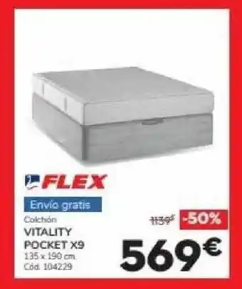 Conforama Colchón vitality pocket x9 flex oferta