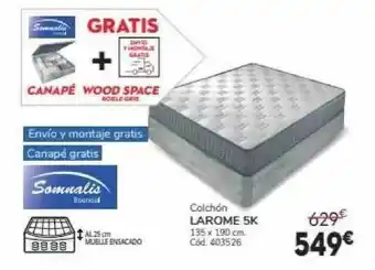 Conforama Colchón larome 5k oferta