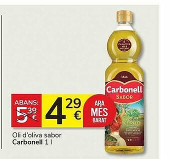 Consum Oli d'oliva sabor carbonell oferta