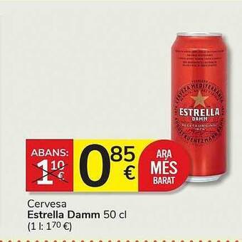 Consum Cervesa estrella damm oferta