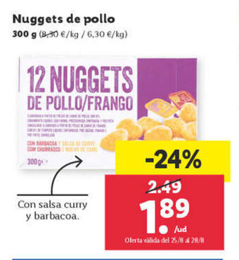 Lidl Nuggets de pollo oferta