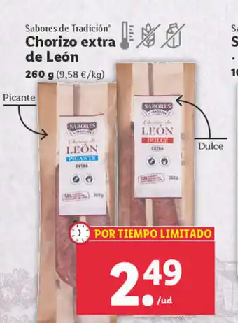 Lidl Chorizo Extra de León oferta