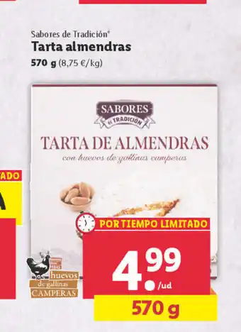Lidl Sabores de Tradición Tarta Almendras oferta