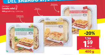 Lidl Lasaña Mini oferta
