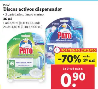 Lidl Pato Discos Activos Dispensador oferta
