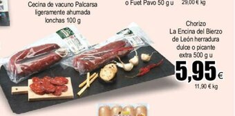 FROIZ Chorizo La Encina del Bierzo de León Herradura Dulce O Picante Extra oferta