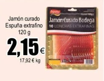 FROIZ Jamón Curado Espuña Extrafino oferta