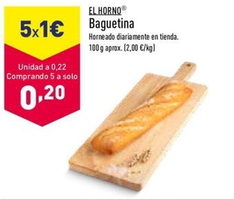 ALDI El Horno Baguetina oferta