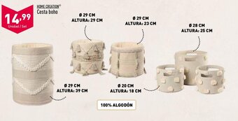 ALDI Cesta Boho oferta