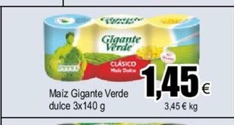 FROIZ Maiz Gigante Verde Dulce 3x140 g oferta