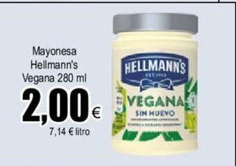 FROIZ Mayonesa Hellmann's Vegana 280 ml oferta