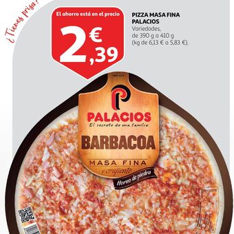 Alcampo Pizza masa fina oferta