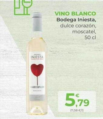 SPAR Gran Canaria Vino blanco bodega iniesta dulce corazón moscatel oferta