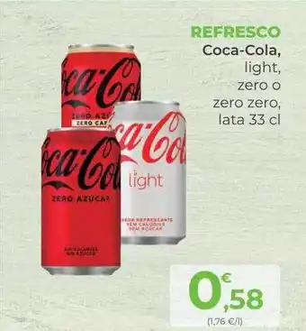 SPAR Gran Canaria Refresco coca-cola light zero o zero zero oferta