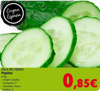 Hiper Usera Villa del Prado Pepino oferta