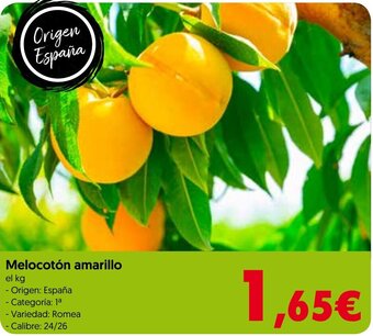 Hiper Usera Melocotón amarillo oferta