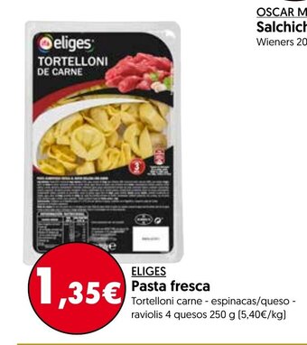 Hiper Usera Eliges Pasta fresca 250g oferta