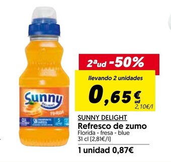 Hiper Usera Sunny Delight Refresco de zumo 31cl oferta