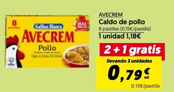 Hiper Usera Avecrem Caldo de pollo 8 pastillas oferta