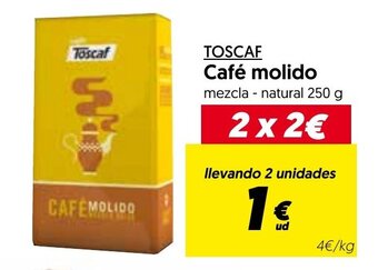 Hiper Usera Toscaf Café molido 250g oferta