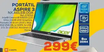 Tiendas Electrón Portátil aspire 3 nx.a6leb.00a oferta