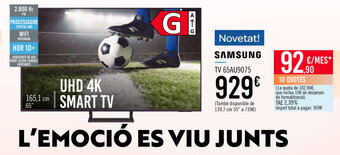 Carrefour Samsung TV 65AU9075 oferta