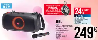 Carrefour JBL Altaveu Partybox Go oferta