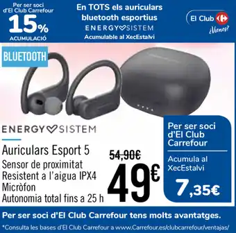Carrefour Energy System Auriculars Esport 5 oferta