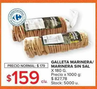 Galleta marinera marinera sin sal