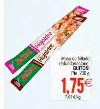 Plenus Supermercados Masa de follado redonda rectang buitoni oferta