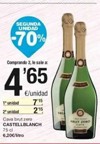 SPAR Segunda unidad -70% cava brut zero castellbanch oferta