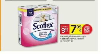 Supermercados Charter Papel higiénico doble capa scottex original oferta