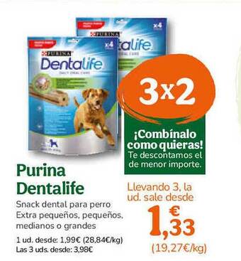 TiendAnimal Purina dentalife snack dental para perro oferta