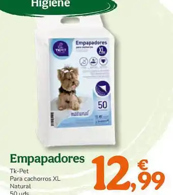 TiendAnimal Empapadores tk-pet para cachorros xl natural oferta